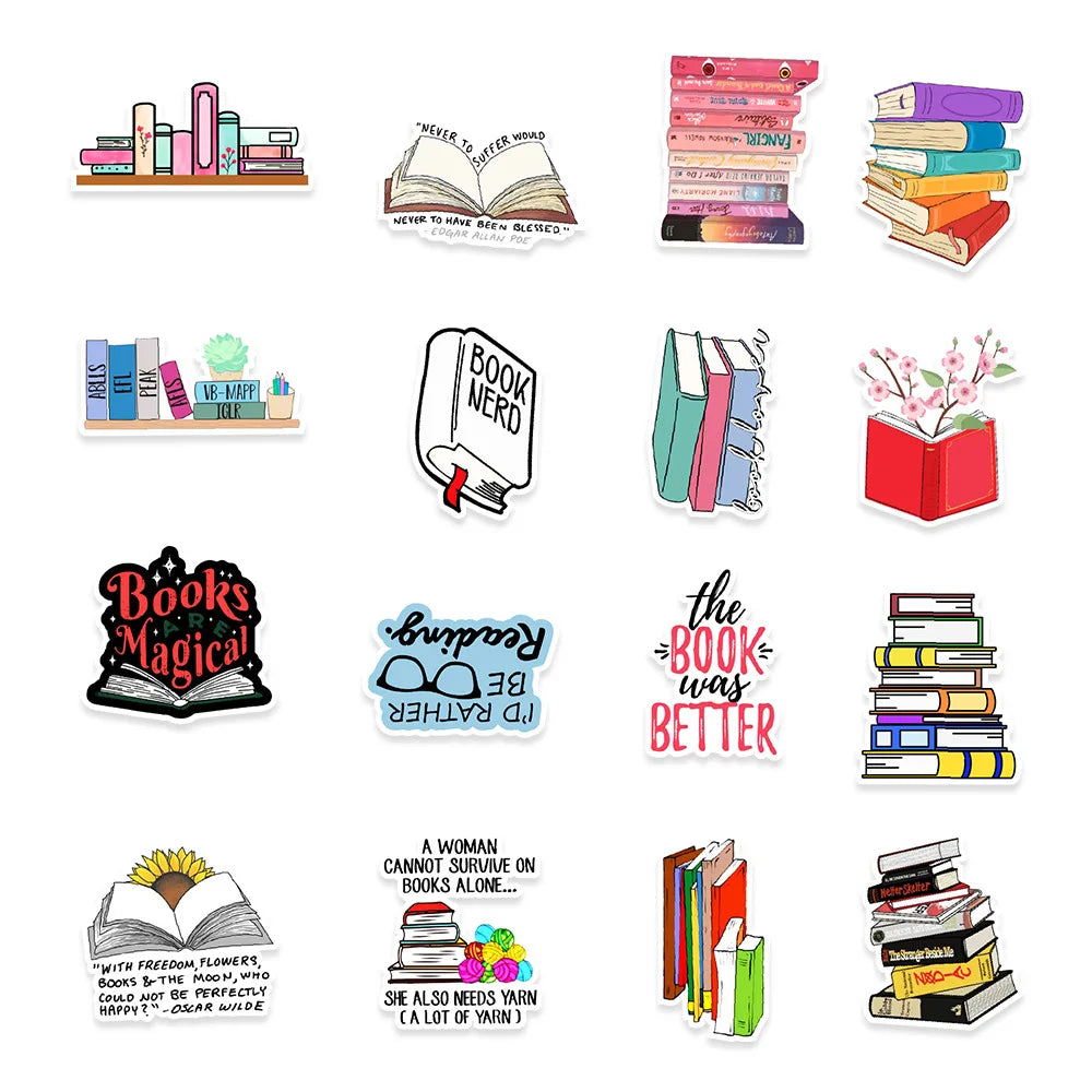 Bookworm Bonanza Sticker 50 Pack | Free Shipping