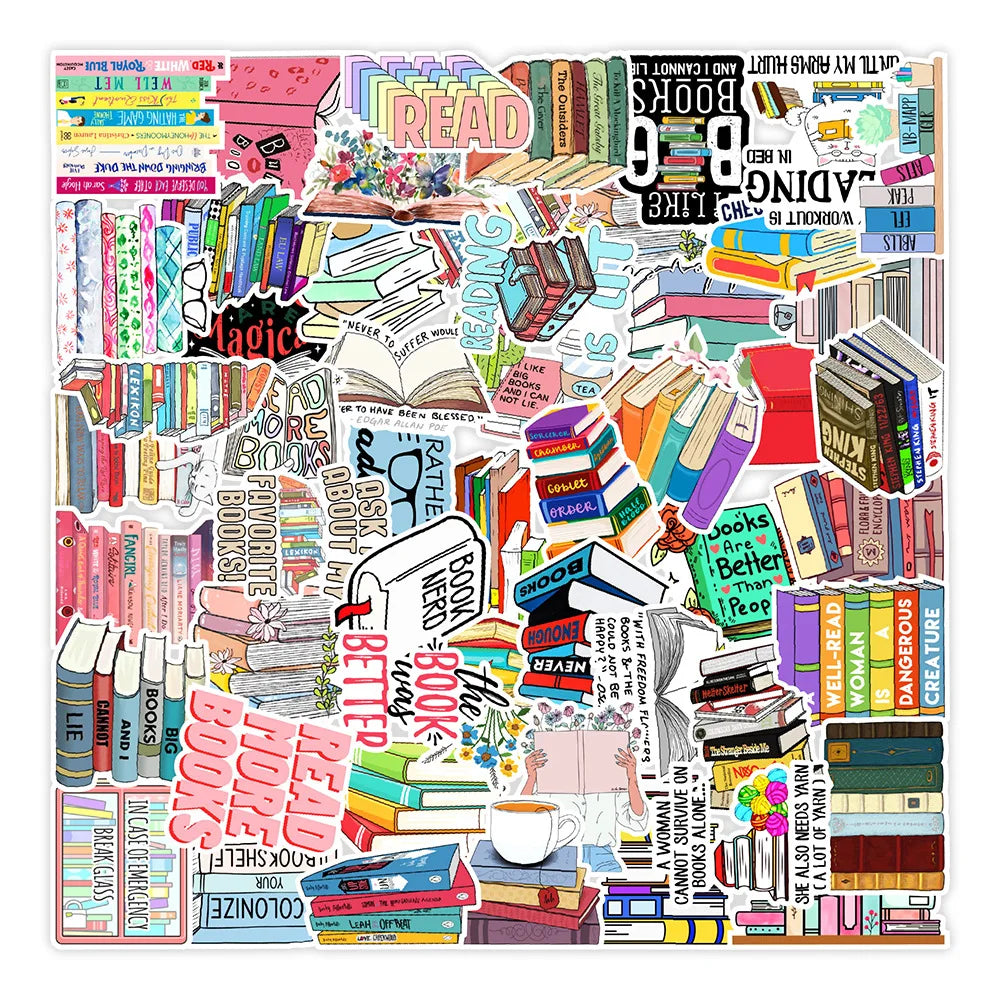 Bookworm Bonanza Sticker 50 Pack | Free Shipping