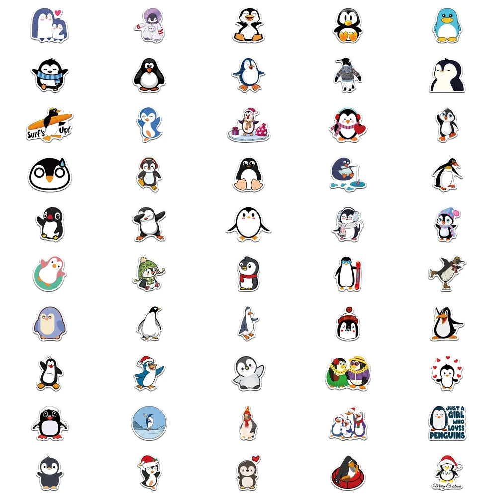 Penguin Paradise Sticker 50 Pack | Free Shipping