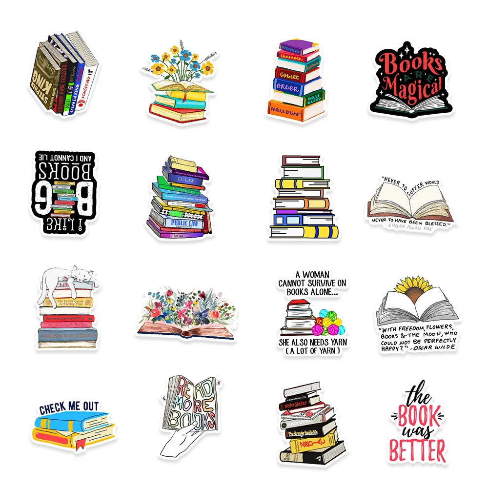 Bookworm Bonanza Sticker 50 Pack | Free Shipping