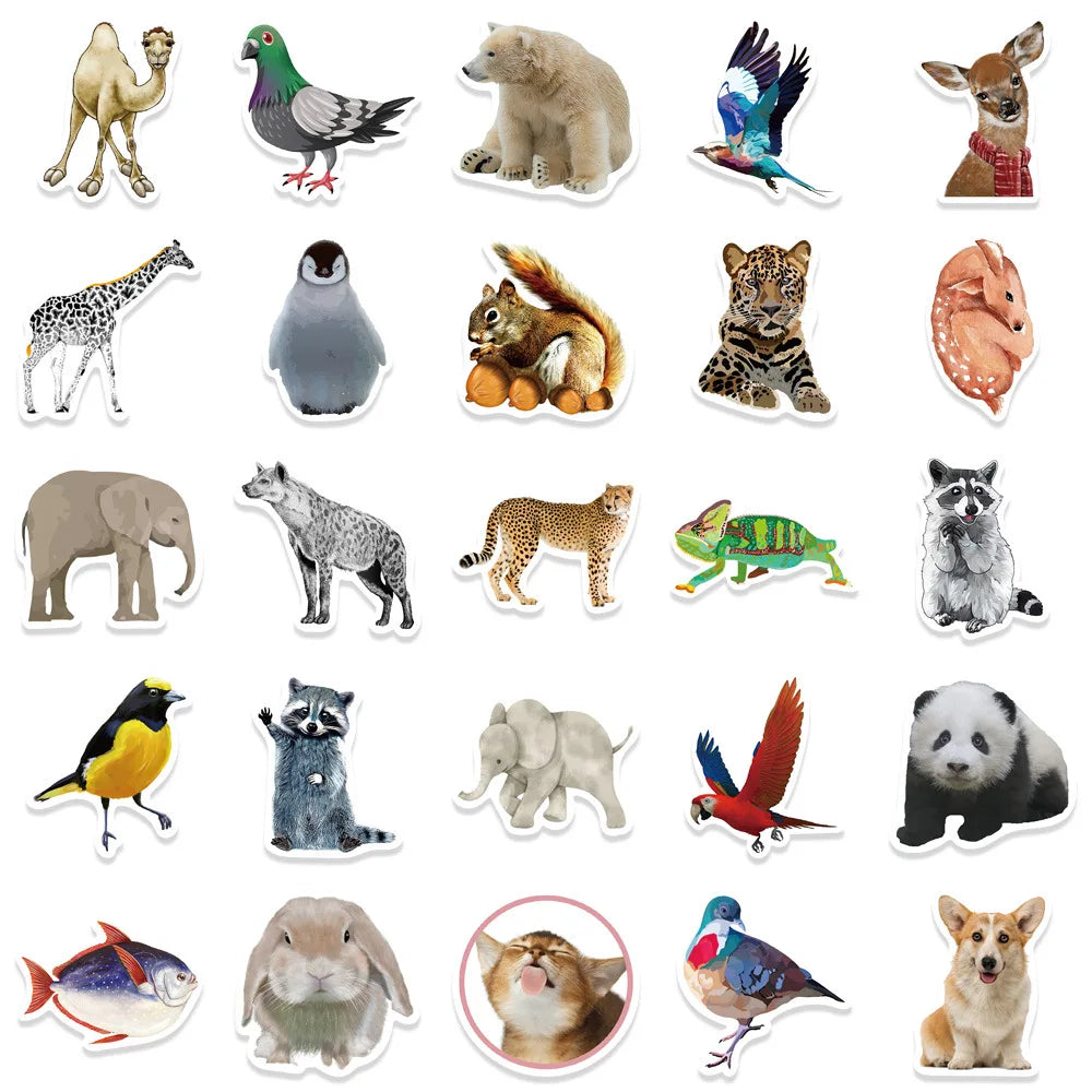 Animal Sticker 50 Pack | Free Shipping