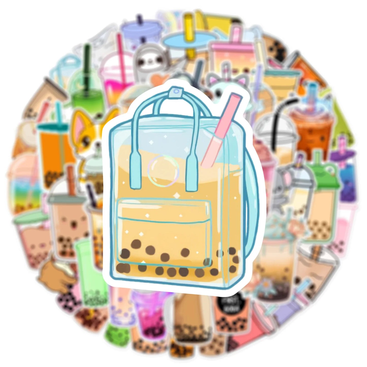 Boba Tea Sticker 50 Pack | Free Shipping