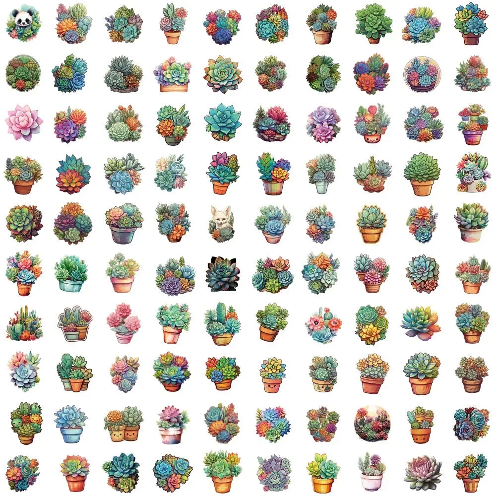 Cactus love: 50 Sticker Pack | Free Shipping