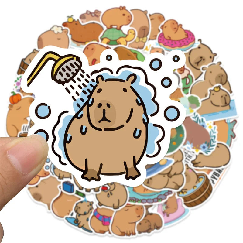 Cool Capybara Sticker 50 pack | Free Shipping