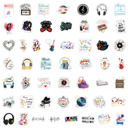 Music Lover Stickers 50 Pack | Free Shipping
