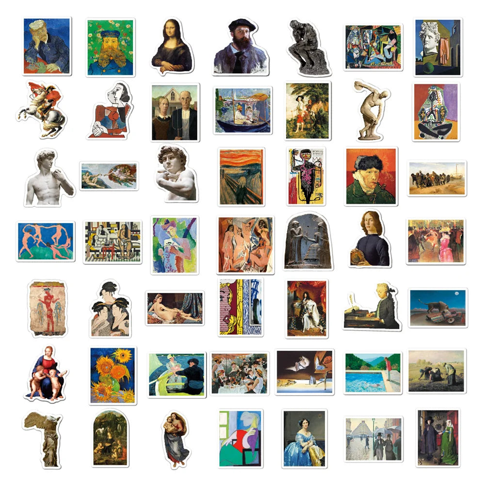 Masterpieces Stickers 50 Pack | Free Shipping