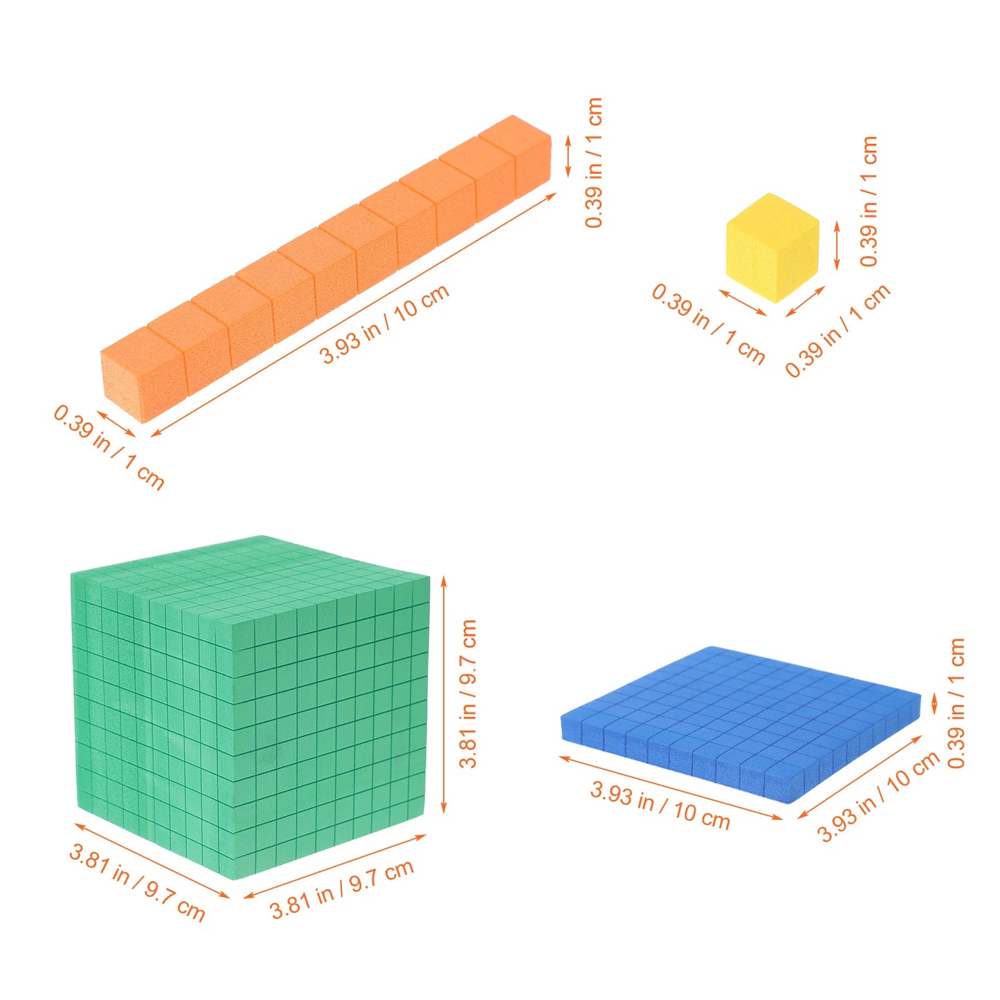 126pc Place Value Foam Manipulatives | Free Shipping