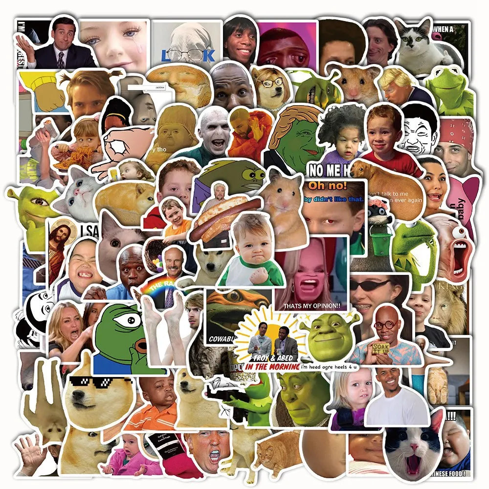 Meme Sticker 50 Pack | Free Shipping