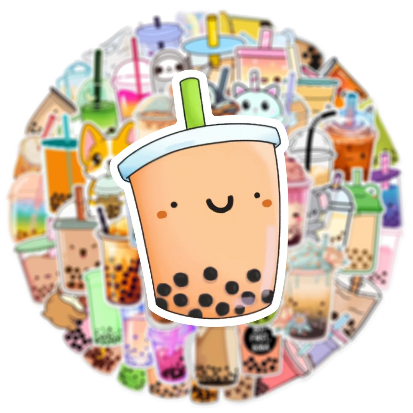 Boba Tea Sticker 50 Pack | Free Shipping