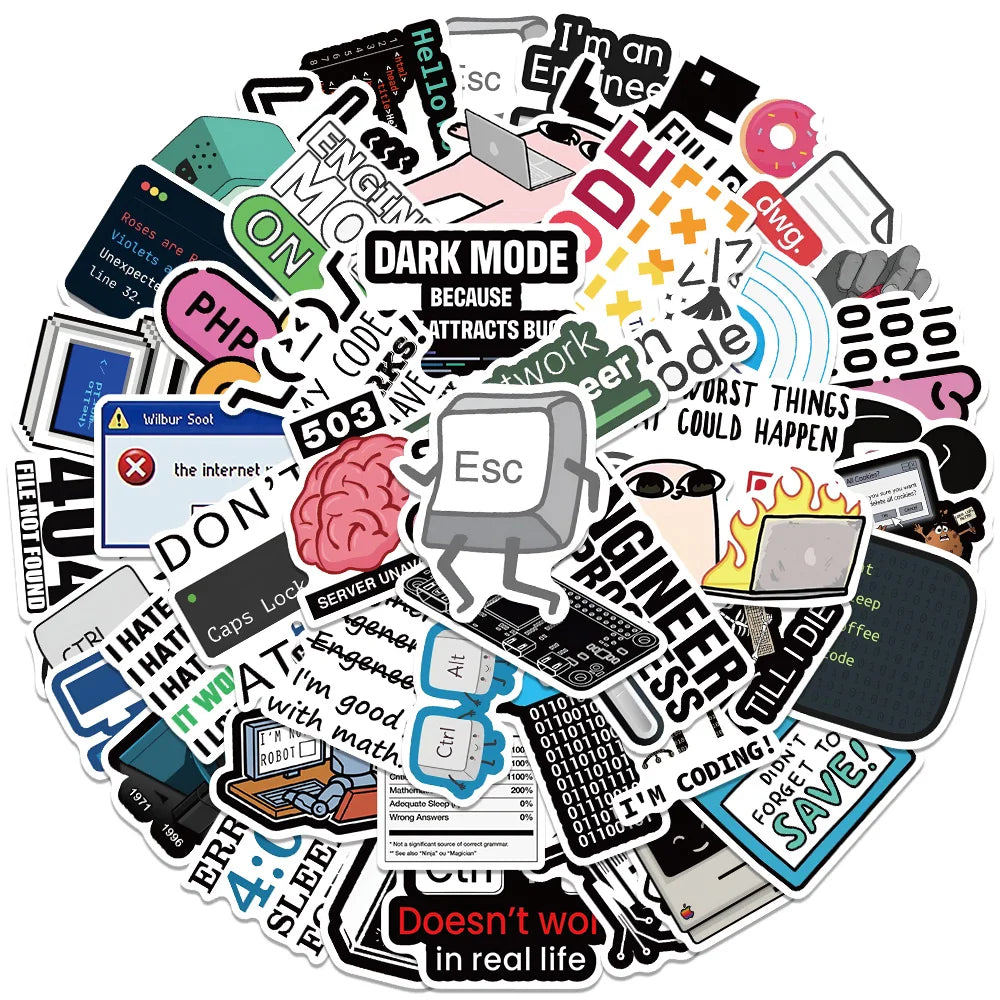 Coding Sticker 50 Pack | Free Shipping