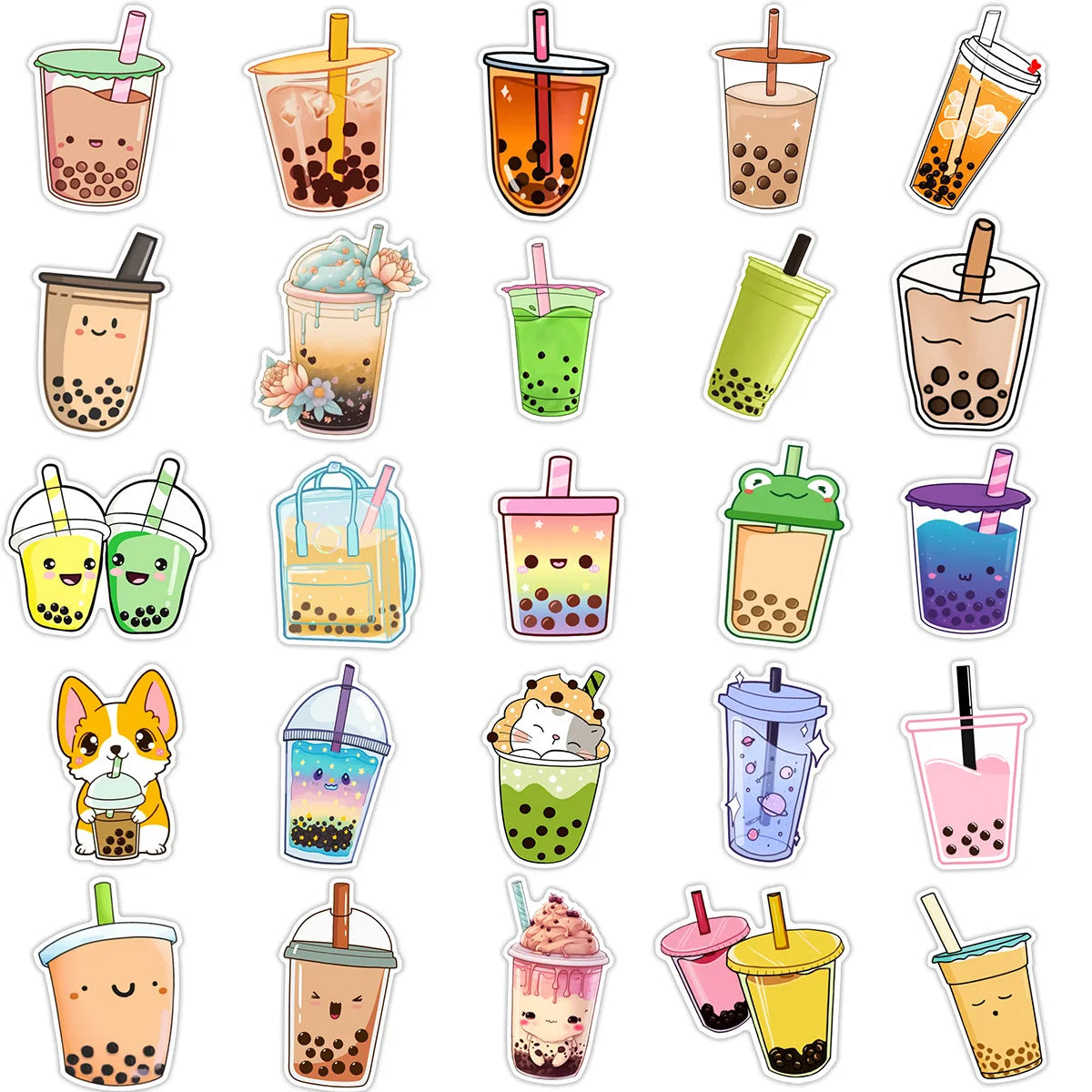 Boba Tea Sticker 50 Pack | Free Shipping