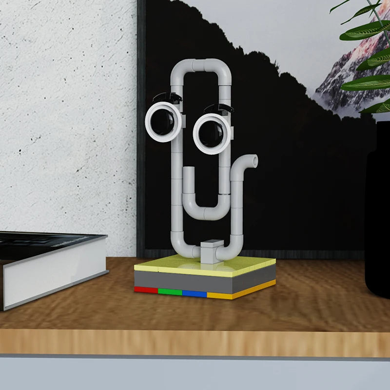 Nostalgic Annoyance: Block Model of the Old-School Paperclip Assistant | Free Shipping