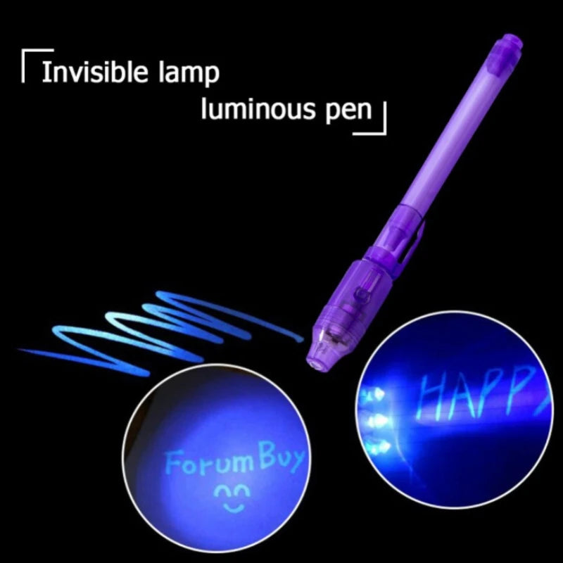 Black Light Ink Pen with Light | Free Shipping