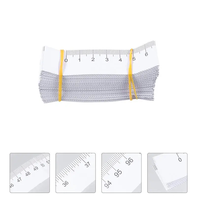 100 Pack of 100cm Disposable Paper Rulers | Free Shipping