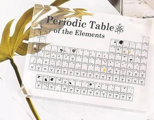 Acrylic Periodic Table with Real Elements | Free Shipping