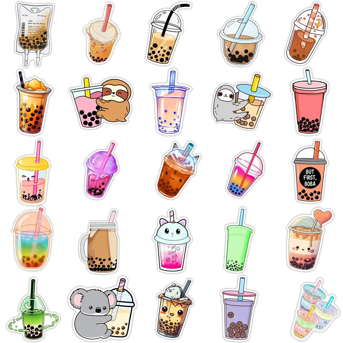 Boba Tea Sticker 50 Pack | Free Shipping