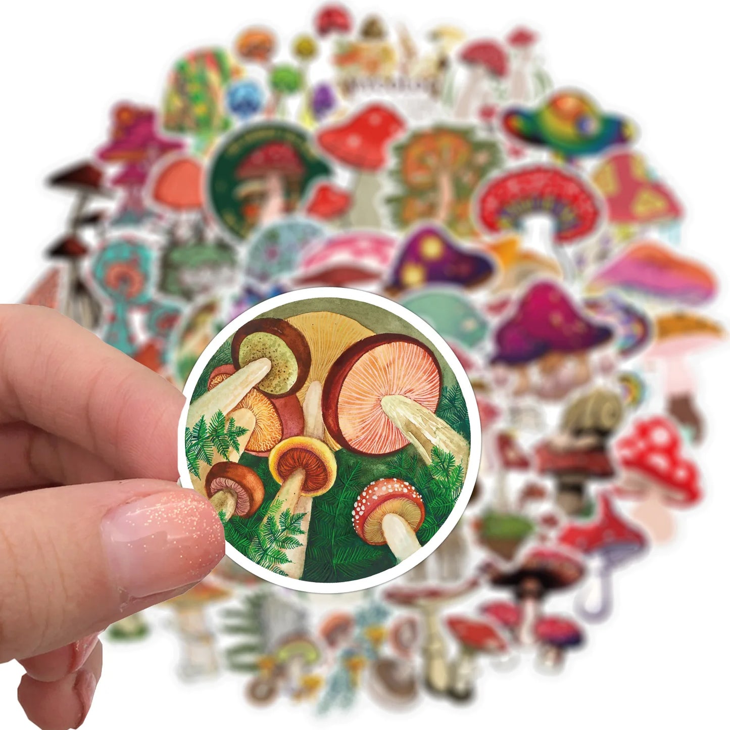 Mushroom Sticker 50 Pack | Free Shipping