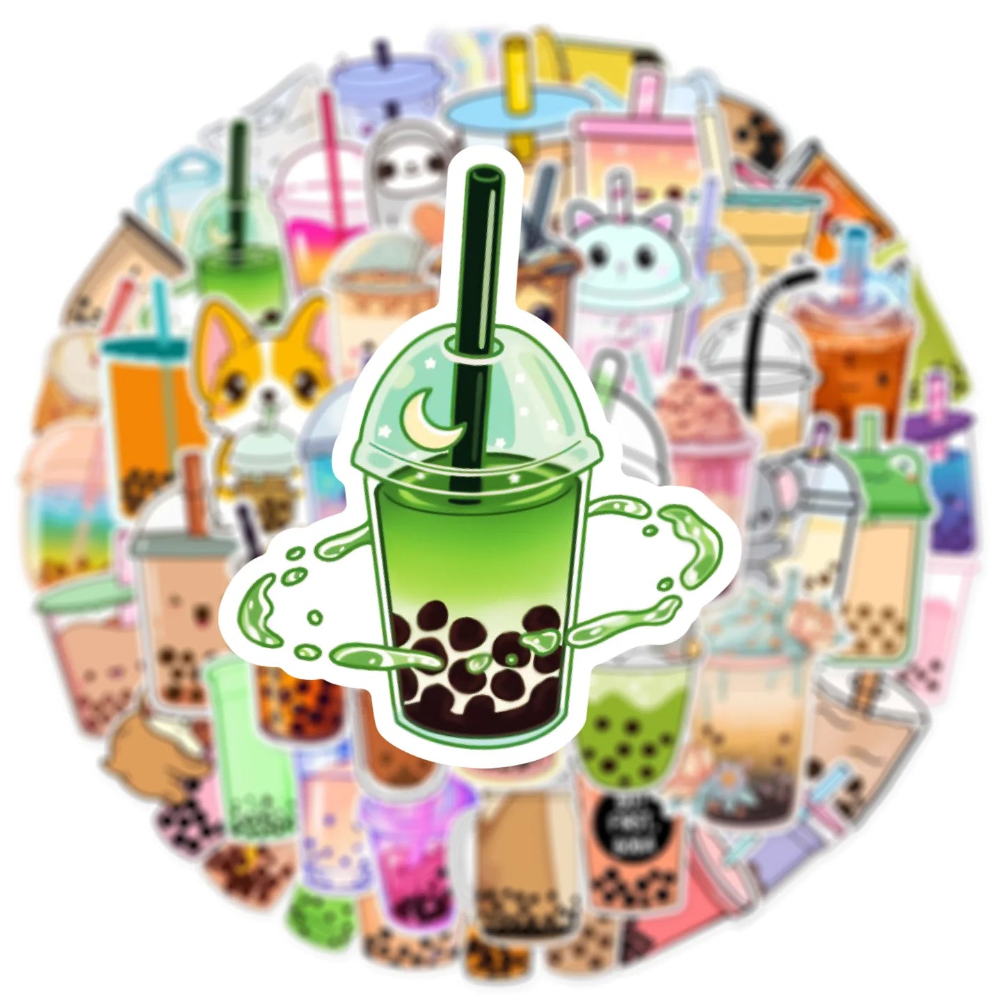 Boba Tea Sticker 50 Pack | Free Shipping