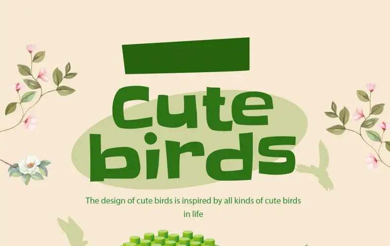 Building Block Kits - Cute Birds | Free Shipping