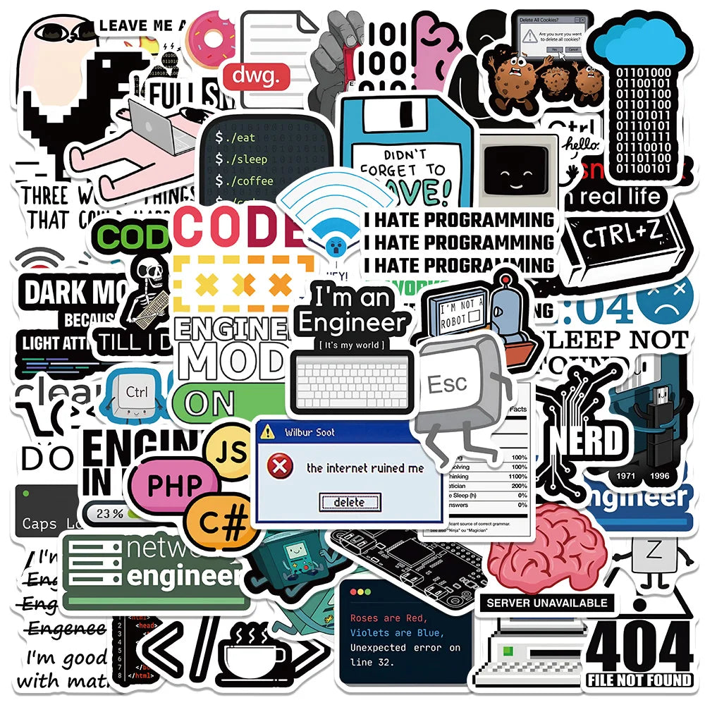 Coding Sticker 50 Pack | Free Shipping