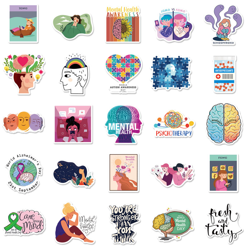 Psychology Stickers 50 Pack | Free Shipping