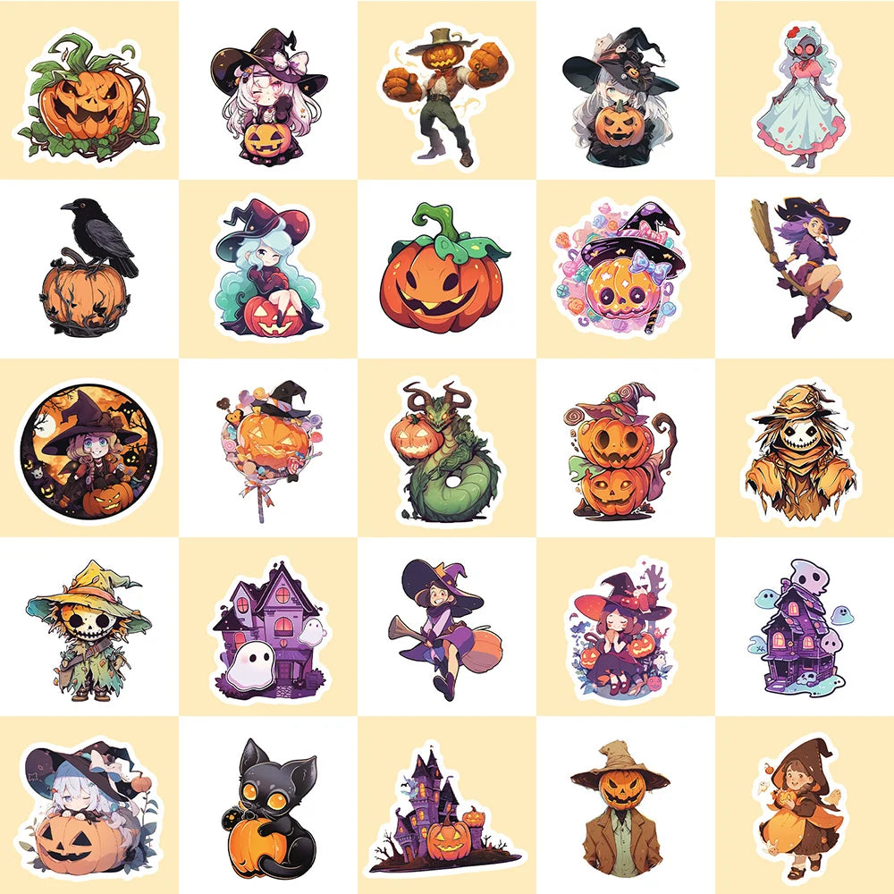 Halloween 50 Sticker Pack | Free Shipping