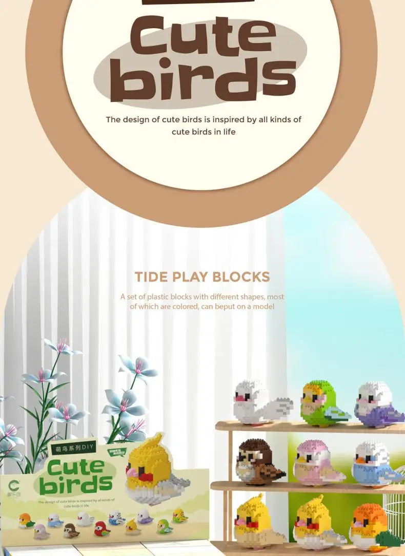 Building Block Kits - Cute Birds | Free Shipping