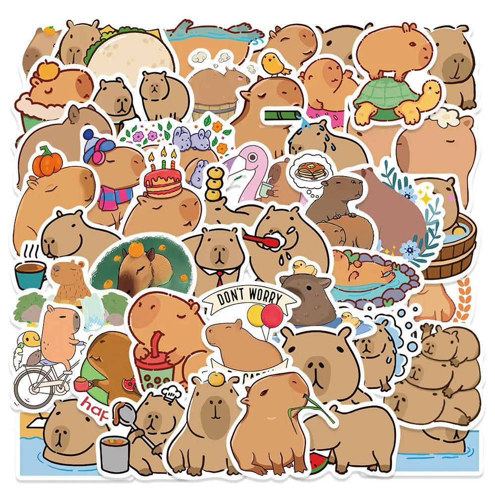 Cool Capybara Sticker 50 pack | Free Shipping