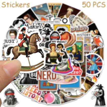History Theme Stickers 50 Pack | Free Shipping