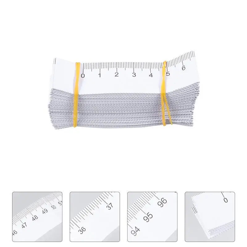 100 Pack of 100cm Disposable Paper Rulers | Free Shipping