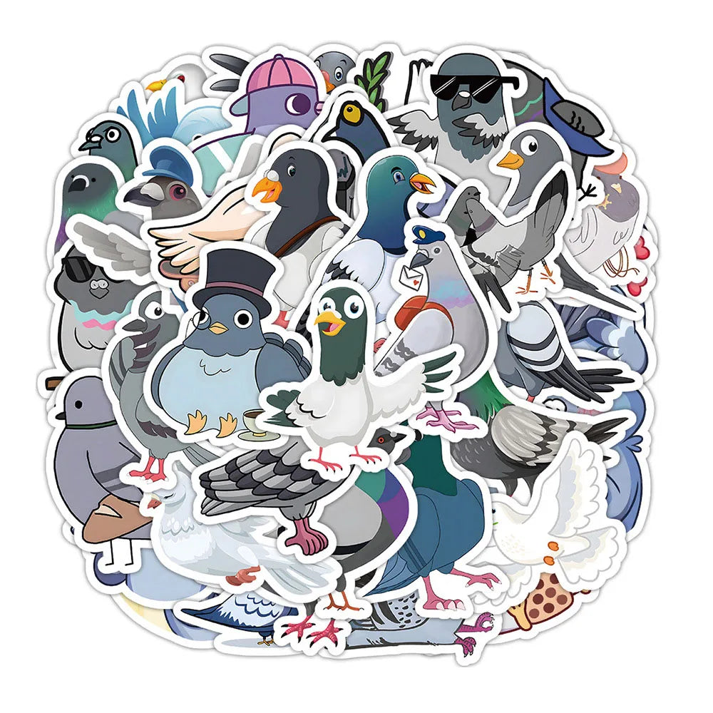 Pigeon 50 Sticker Pack | Free Shipping