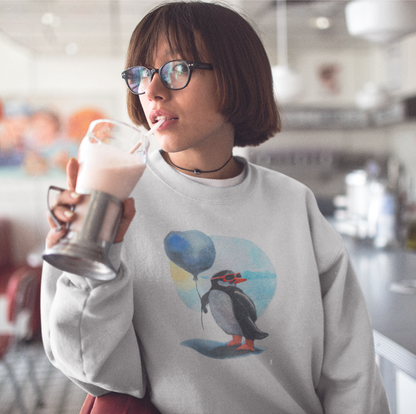 Watercolour Penguin Sweater