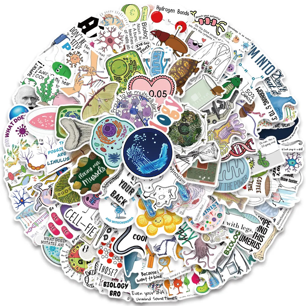 Biology Sticker 50 Pack | Free Shipping