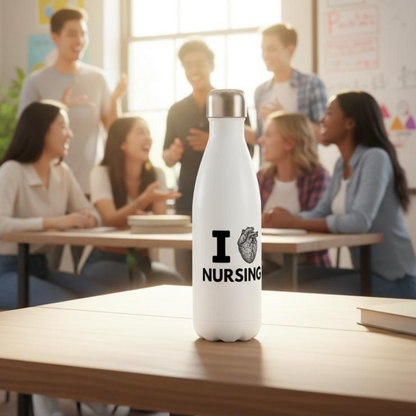 I Love Nursing Insulated Flask