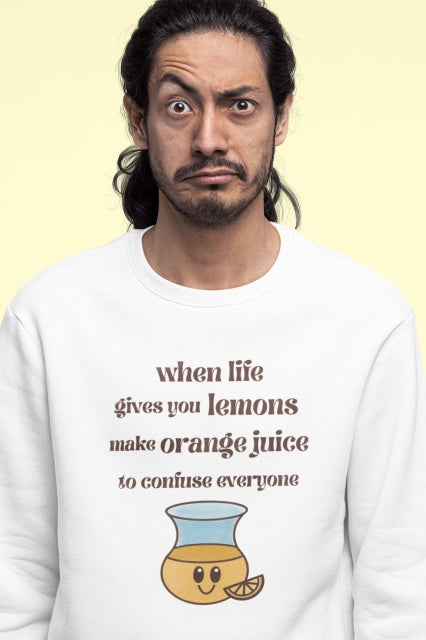 Orange Confusion Sweatshirt | Free Shipping