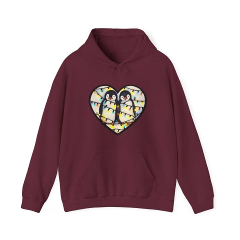 Penguin Love Glow Hoodie | Free Shipping