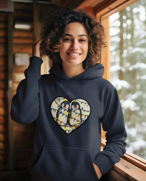 Penguin Love Glow Hoodie | Free Shipping