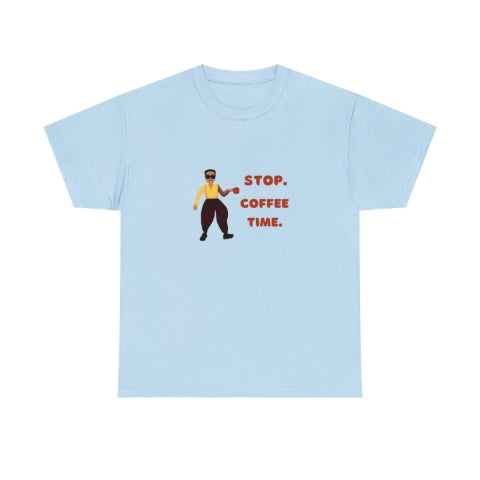 Pixelated Stop Coffee Time Shirt | Free Shipping