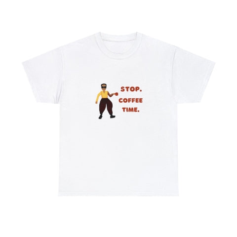 Pixelated Stop Coffee Time Shirt | Free Shipping