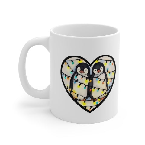 Penguin Love Glow White Mug | Free Shipping