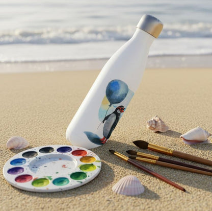 Watercolour Penguin Insulated Bottle