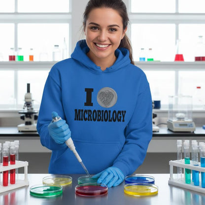 I Love Microbiology Hoodie