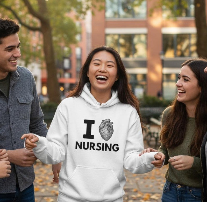 I Heart Nursing Hoodie